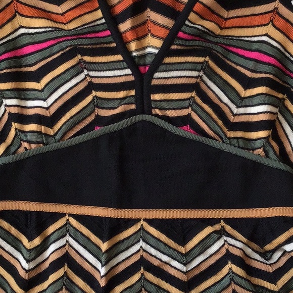 M Missoni Classic Knit Chevron Dress Made In Italy - Picture 6 of 16